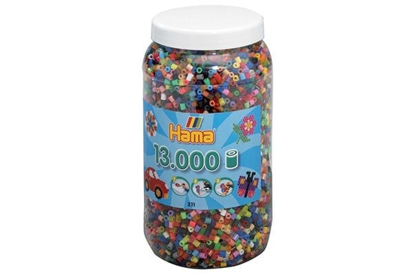Hama Midi perler 13000 stk Mix 68 - (381168) i gruppen SPORT, FRITID & HOBBY / Hobby / Perler hos TP E-commerce Nordic AB (D20281)