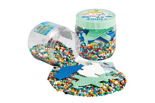 Hama Midi perler 4000 stk + 3 assorterede stiftplader - (382053) i gruppen SPORT, FRITID & HOBBY / Hobby / Perler hos TP E-commerce Nordic AB (D20282)