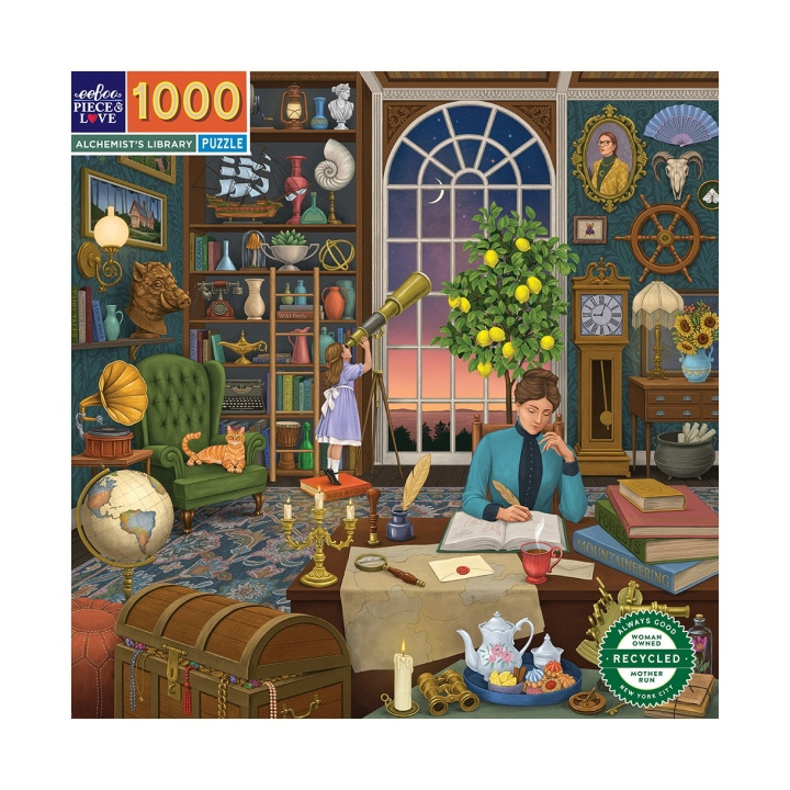 eeBoo Puzzle 1000 pcs - Alchemists Library - (EPZTAHL) i gruppen SPORT, FRITID & HOBBY / Hobby / Puslespil hos TP E-commerce Nordic AB (D20313)