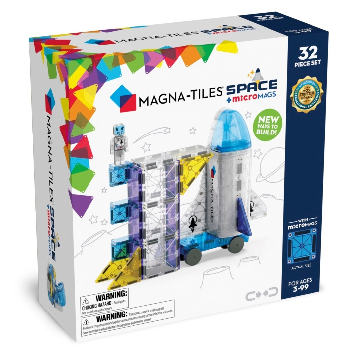 Magna Tiles Magna-Tiles - Rummet 32 dele (90288) i gruppen LEGETØJ, BØRN & BABY / Legetøj / Bygge legesager / Klodser hos TP E-commerce Nordic AB (D20314)