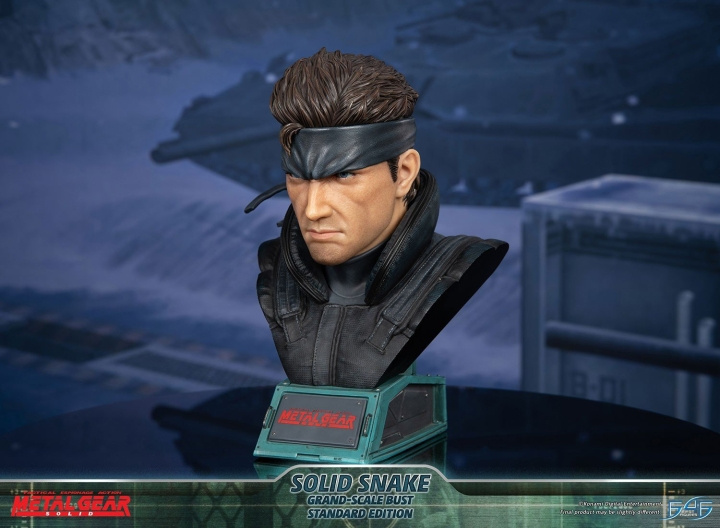 First4Figures Metal Gear Solid (Solid Snake Grand-Scale Bust) RESIN Statue i gruppen SPORT, FRITID & HOBBY / Sjove gadgets / Samlergenstande hos TP E-commerce Nordic AB (D20321)