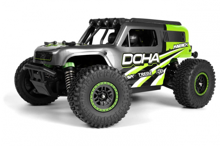 Maverick Doha 1/20 4WD elektrisk lastbil - grøn (150703) i gruppen LEGETØJ, BØRN & BABY / Radiostyrede / Radiostyrede biler hos TP E-commerce Nordic AB (D20342)