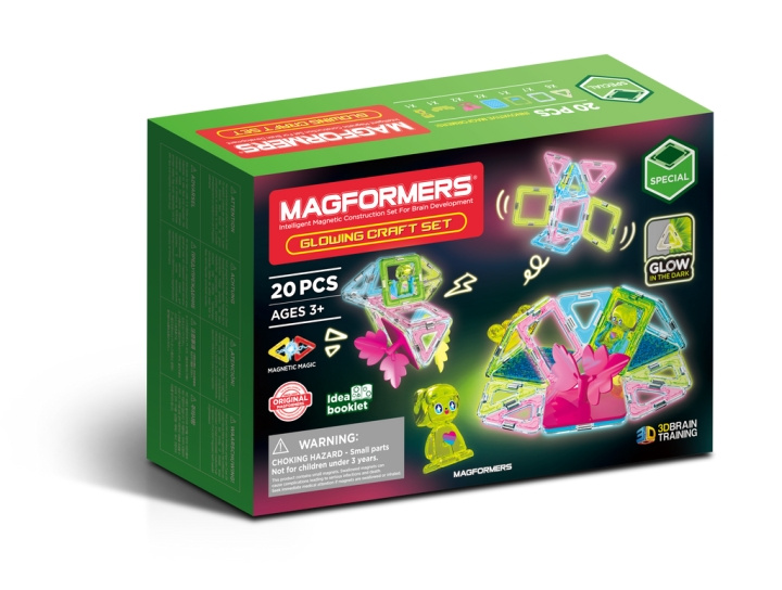 Magformers Glødende håndværkssæt med 20 dele (20-799022) i gruppen LEGETØJ, BØRN & BABY / Legetøj / Hobbyartikler hos TP E-commerce Nordic AB (D20358)