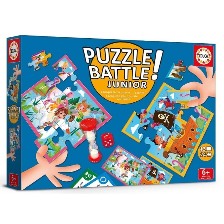 Educa Puzzle Battle Junior Dyr - (80-20116) i gruppen LEGETØJ, BØRN & BABY / Legetøj / børns puslespil hos TP E-commerce Nordic AB (D20360)
