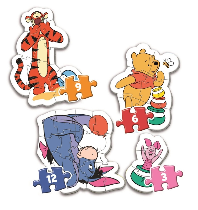 Clementoni Mit første puslespil 3-6-9-12 brikker - Winnie the Pooh (20820) i gruppen LEGETØJ, BØRN & BABY / Legetøj / børns puslespil hos TP E-commerce Nordic AB (D20368)