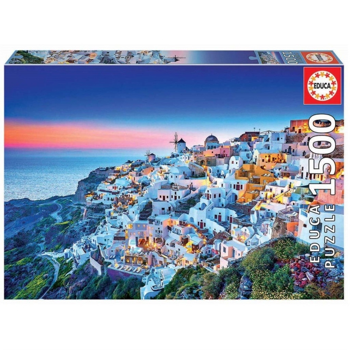Educa Puslespil - 1500 brikker - Santorini (80-19040) i gruppen SPORT, FRITID & HOBBY / Hobby / Puslespil hos TP E-commerce Nordic AB (D20375)