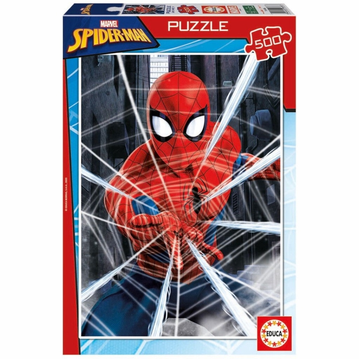 Educa Puslespil - 500 brikker - Spider-Man (80-18486) i gruppen LEGETØJ, BØRN & BABY / Legetøj / børns puslespil hos TP E-commerce Nordic AB (D20381)