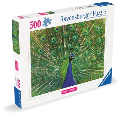 Ravensburger Påfugl - 500p (12001332) i gruppen SPORT, FRITID & HOBBY / Hobby / Puslespil hos TP E-commerce Nordic AB (D20416)