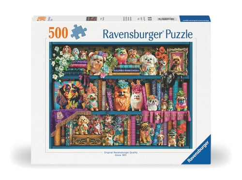 Ravensburger Precious Porcelain Pups - 500p (12001466) i gruppen SPORT, FRITID & HOBBY / Hobby / Puslespil hos TP E-commerce Nordic AB (D20436)