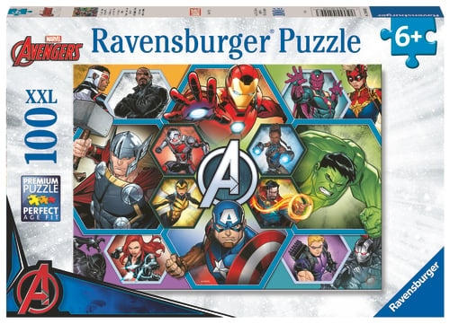 Ravensburger Marvel Avengers - 100p (12004029) i gruppen LEGETØJ, BØRN & BABY / Legetøj / børns puslespil hos TP E-commerce Nordic AB (D20444)