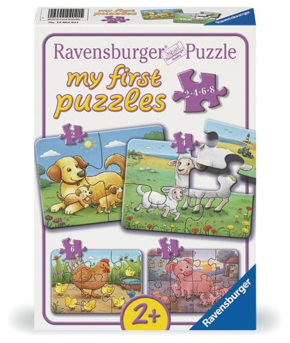 Ravensburger Farm Animal Families 2/4/6/8p - (12004041) i gruppen LEGETØJ, BØRN & BABY / Legetøj / børns puslespil hos TP E-commerce Nordic AB (D20446)