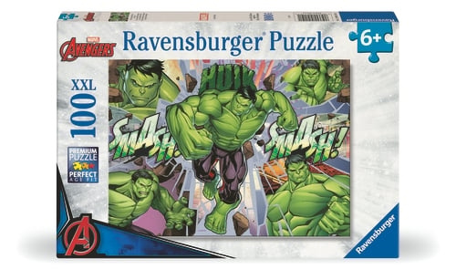 Ravensburger Marvel Hulk 100p XXL - (12004119) i gruppen LEGETØJ, BØRN & BABY / Legetøj / børns puslespil hos TP E-commerce Nordic AB (D20461)