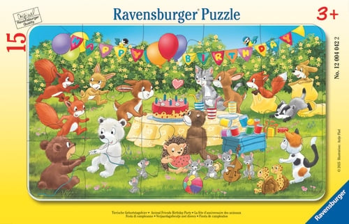 Ravensburger Dyrenes fødselsdagsfest 15p - (12004042) i gruppen LEGETØJ, BØRN & BABY / Legetøj / børns puslespil hos TP E-commerce Nordic AB (D20474)