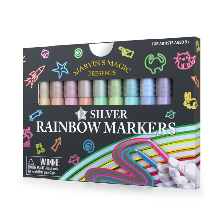 Marvin\'s Magic Marvins Magic - Silver Rainbow Markers - (MMART002) i gruppen LEGETØJ, BØRN & BABY / Legetøj / Hobbyartikler hos TP E-commerce Nordic AB (D20488)