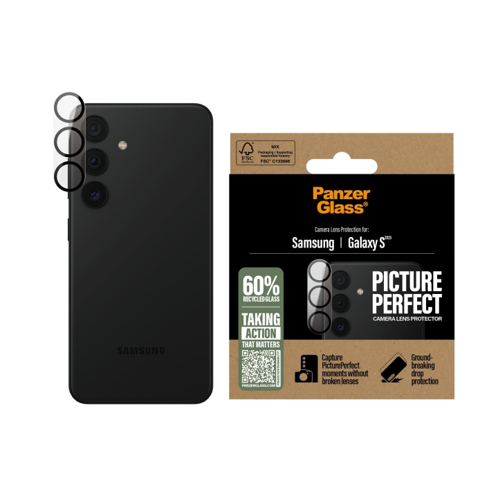Panzer Glas - PicturePerfect linsebeskytter Galaxy S25 i gruppen SMARTPHONES & TABLETS / Mobil Beskyttelse / Samsung hos TP E-commerce Nordic AB (D20499)