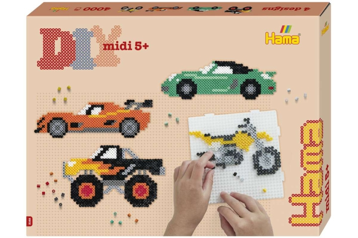 Hama Midi gaveæske med biler - (383162) i gruppen LEGETØJ, BØRN & BABY / Legetøj / Hobbyartikler hos TP E-commerce Nordic AB (D20552)