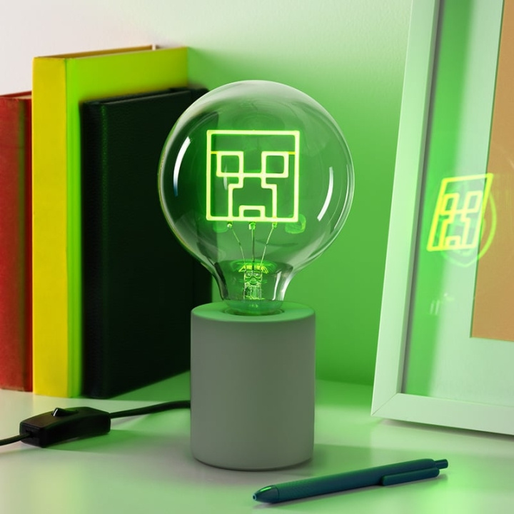 Paladone Minecraft Creeper - Led neonpære-lampe i gruppen LEGETØJ, BØRN & BABY / Børneværelse / Belysning til børn / Bordlamper hos TP E-commerce Nordic AB (D20593)
