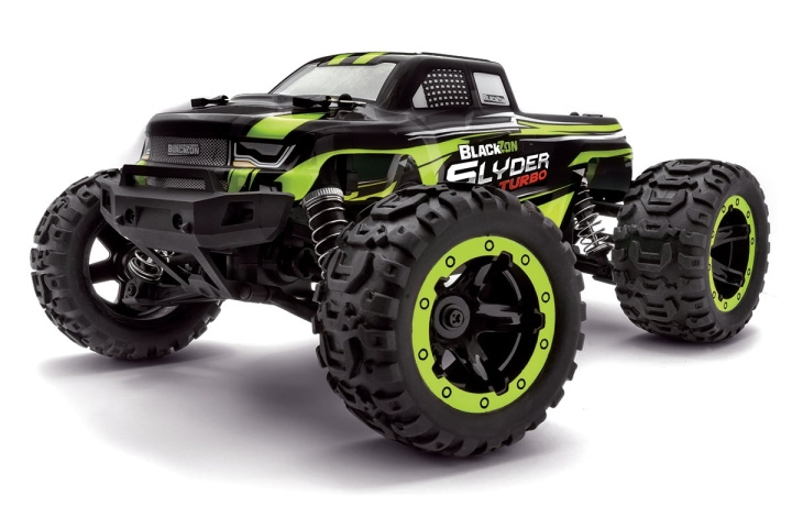 Blackzon Slyder MT Turbo 1/16 4WD 2S Brushless - Grøn (540208) i gruppen LEGETØJ, BØRN & BABY / Radiostyrede / Bilbaner / Bilar hos TP E-commerce Nordic AB (D20621)