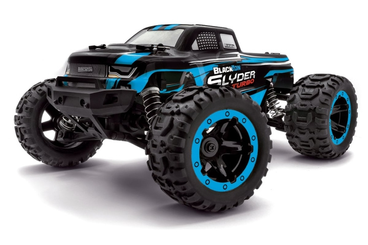 Blackzon Slyder MT Turbo 1/16 4WD 2S Brushless - Blå (540209) i gruppen LEGETØJ, BØRN & BABY / Radiostyrede / Bilbaner / Bilar hos TP E-commerce Nordic AB (D20623)