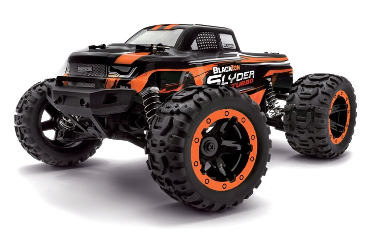 Blackzon Slyder MT Turbo 1/16 4WD 2S Brushless - Orange (540210) i gruppen LEGETØJ, BØRN & BABY / Radiostyrede / Bilbaner / Bilar hos TP E-commerce Nordic AB (D20624)