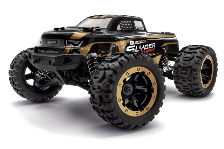 Blackzon Slyder MT Turbo 1/16 4WD 2S Brushless - Guld (540212) i gruppen LEGETØJ, BØRN & BABY / Radiostyrede / Bilbaner / Bilar hos TP E-commerce Nordic AB (D20626)