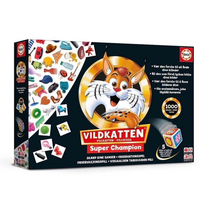 Educa Vildkatten Super Champion 1000 (Nordic) (78-19540) i gruppen SPORT, FRITID & HOBBY / Hobby / Puslespil hos TP E-commerce Nordic AB (D20634)