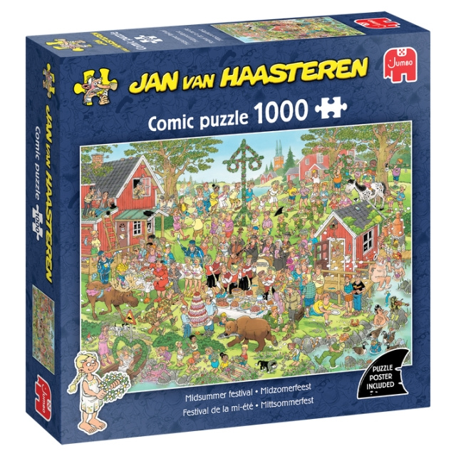 Jan van Haasteren Midsommerfestival (1000 brikker) (JUM0029) i gruppen SPORT, FRITID & HOBBY / Hobby / Puslespil hos TP E-commerce Nordic AB (D20649)