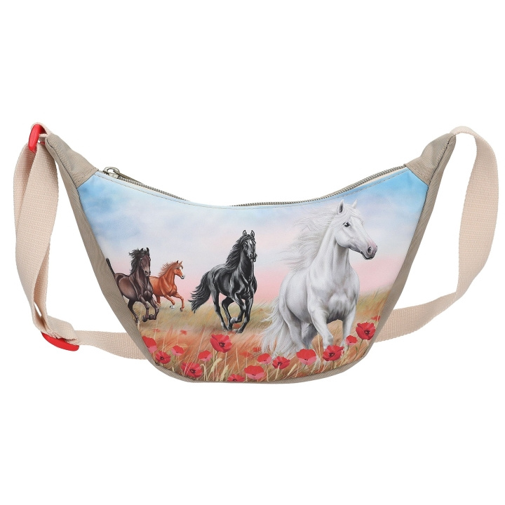 Miss Melody Lille Halfmoon skuldertaske POPPY SAND - Beige i gruppen LEGETØJ, BØRN & BABY / Rejse / Børnetasker hos TP E-commerce Nordic AB (D20653)