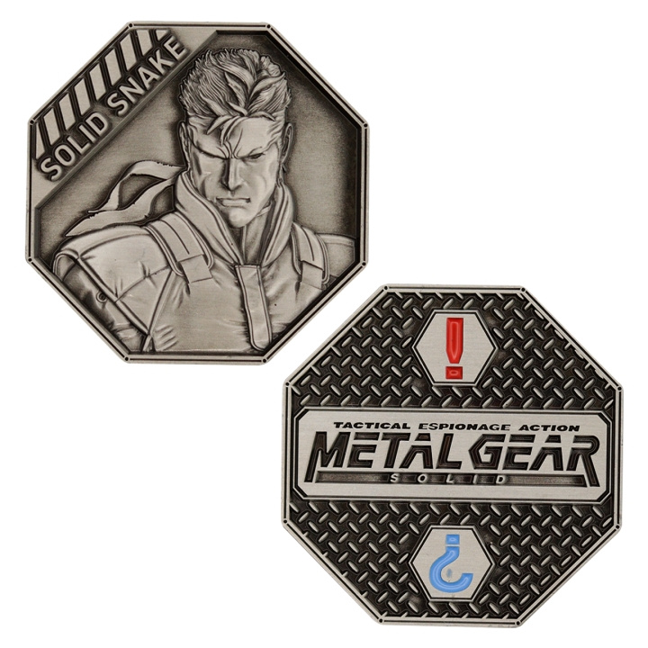 Fanatik Metal Gear Solid Limited Edition \'Solid Snake\' samlemønt i gruppen SPORT, FRITID & HOBBY / Sjove gadgets / Samlergenstande hos TP E-commerce Nordic AB (D20683)
