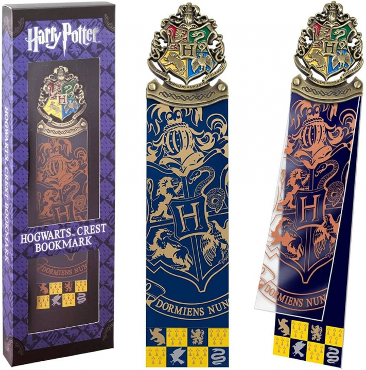 Noble Collection Harry Potter - bogmærke med Hogwarts\' våbenskjold i gruppen SPORT, FRITID & HOBBY / Sjove gadgets / Samlergenstande hos TP E-commerce Nordic AB (D20722)
