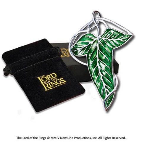 Noble Collection Replika - Lorien-blad - broche - Ringenes Herre i gruppen SPORT, FRITID & HOBBY / Sjove gadgets / Samlergenstande hos TP E-commerce Nordic AB (D20732)