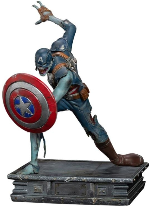 IronStudios - Marvel Hvad nu hvis ... : Statue i kunstskala 1:10 - Zombie Captain America i gruppen SPORT, FRITID & HOBBY / Sjove gadgets / Samlergenstande hos TP E-commerce Nordic AB (D20742)