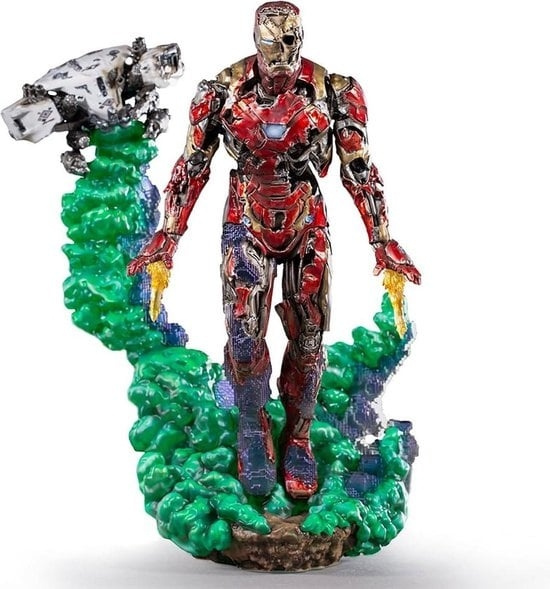 IronStudios - Marvel Spider-Man langt hjemmefra: Deluxe BDS 1:10 Art Scale Staute - Iron Man Illusion i gruppen SPORT, FRITID & HOBBY / Sjove gadgets / Samlergenstande hos TP E-commerce Nordic AB (D20743)