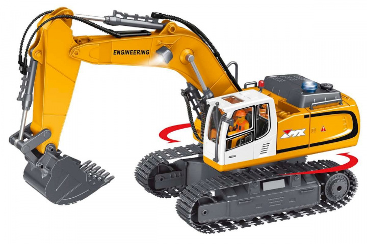 MX R/C Constructions Gravemaskine R/C 1:18 2,4GHz, 3,7V Li-Ion 11 kanaler (471467) i gruppen LEGETØJ, BØRN & BABY / Radiostyrede / Andet hos TP E-commerce Nordic AB (D20751)
