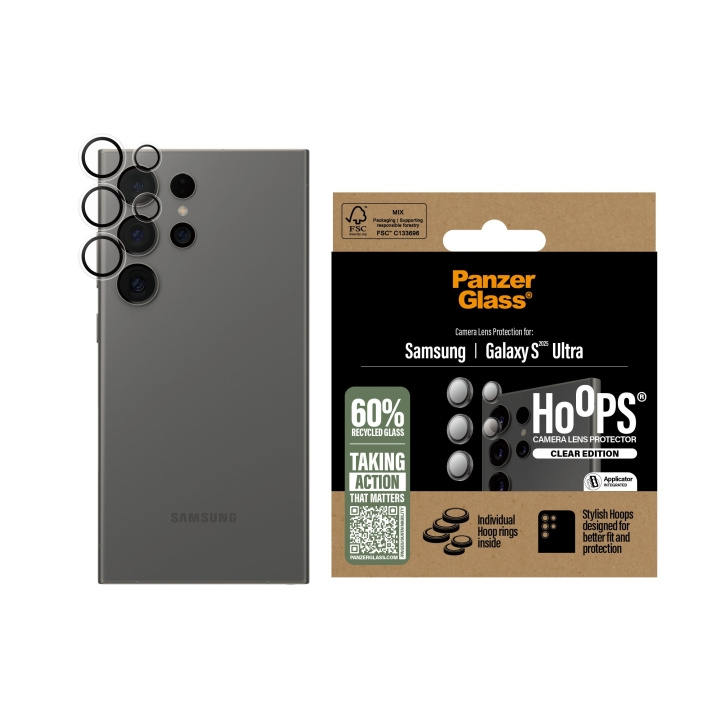 Panzer Glass - Hoops Objektiv P Galaxy S25 , gennemsigtig i gruppen SMARTPHONES & TABLETS / Mobil Beskyttelse / Samsung hos TP E-commerce Nordic AB (D20813)