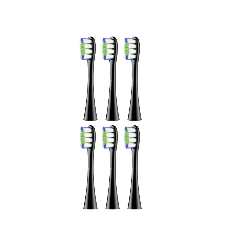 Oclean Børstehoved Professional Clean 6-Pak Sort i gruppen SKØNHED & HELSE / Oral pleje / Tilbehør til elektriske tandbørster hos TP E-commerce Nordic AB (D20878)