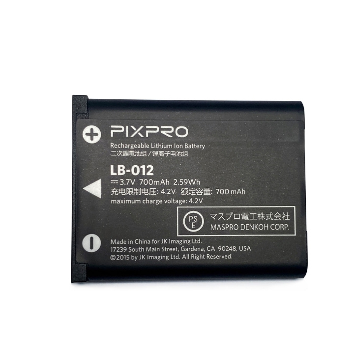 Kodak Batteri for Pixpro Fz53-F55 Lb-012 3.7v/700mah i gruppen HJEMMEELEKTRONIK / Foto og video / Fotografi udstyr / Andet hos TP E-commerce Nordic AB (D20890)