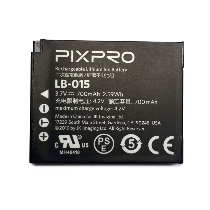 Kodak Batteri For Pixpro Wpz Lb-015 3.7v/700mah i gruppen HJEMMEELEKTRONIK / Foto og video / Fotografi udstyr / Andet hos TP E-commerce Nordic AB (D20891)