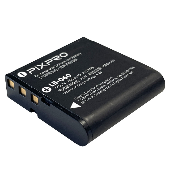 Kodak Batteri for Pixpro Az421/422/425/527/528 Lb-060 3.7/1 100mah i gruppen HJEMMEELEKTRONIK / Foto og video / Fotografi udstyr / Andet hos TP E-commerce Nordic AB (D20892)