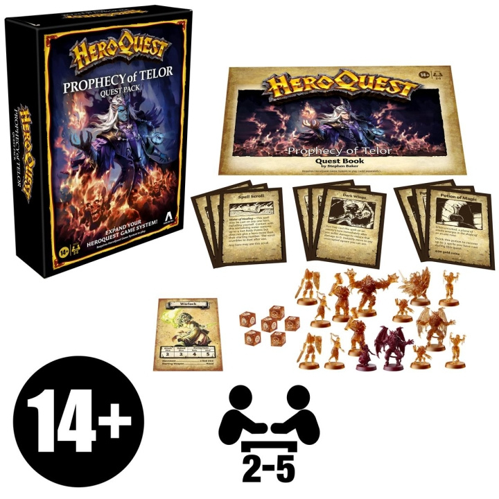 AVALON HILL Brætspil HeroQuest: Prophecy Of Telor Quest Pack (Udvidelse) i gruppen LEGETØJ, BØRN & BABY / Spil / Brætspil hos TP E-commerce Nordic AB (D20908)