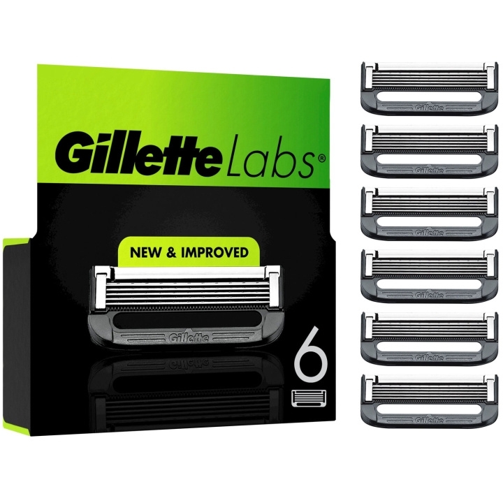 Gillette Rakblad Labs 6st i gruppen SKØNHED & HELSE / Hår og styling / Barbering og trimning / Barberskraber og tilbehør hos TP E-commerce Nordic AB (D20985)