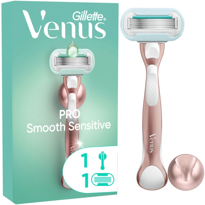 Gillette Rakhyvel Pro Smooth Sensitive + 1st rakblad i gruppen SKØNHED & HELSE / Hår og styling / Barbering og trimning / Barberskraber og tilbehør hos TP E-commerce Nordic AB (D20999)