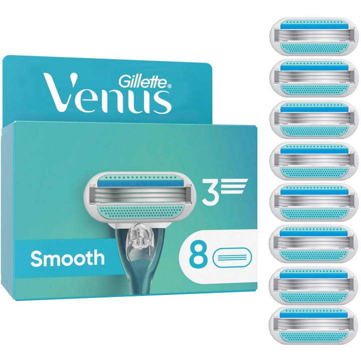 Gillette Rakblad Smooth 8st i gruppen SKØNHED & HELSE / Hår og styling / Barbering og trimning / Barberskraber og tilbehør hos TP E-commerce Nordic AB (D21004)