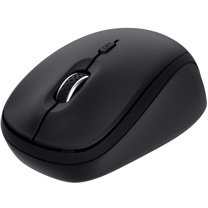 Trust Yvi+ Trådlös mus Bluetooth / 2,4 GHz Svart i gruppen COMPUTERTILBEHØR / Mus og tastatur / Mus / Ledningsfri hos TP E-commerce Nordic AB (D21031)