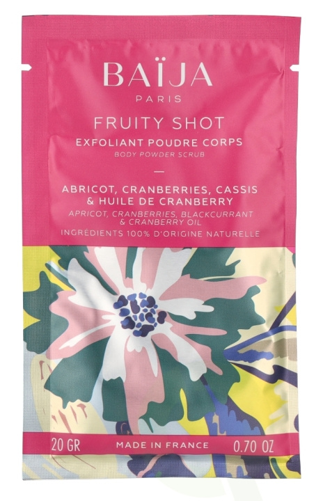 Baija Paris Baija Body Powder Scrub Fruit Shot 20 g i gruppen SKØNHED & HELSE / Hudpleje / Ansigt / Scrub / Peeling hos TP E-commerce Nordic AB (D21120)