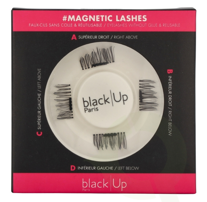 Black Up Magnetic Eyelashes 4 piece #02 i gruppen SKØNHED & HELSE / Makeup / Øjne og øjenbryn / Falske øjenvipper hos TP E-commerce Nordic AB (D21127)