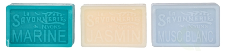 La Savonnerie De Nyons Soap Bar Set 300 g 3x100gr Blue i gruppen SKØNHED & HELSE / Hudpleje / Kropspleje / Duft sæbe hos TP E-commerce Nordic AB (D21176)