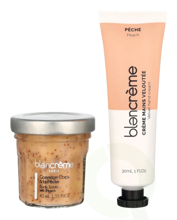 Blancreme Hand Cream Duo 70 ml Hand Cream 30ml/Scrub 40ml - Peach/Apricot i gruppen SKØNHED & HELSE / Manicure / pedicure / Håndcreme hos TP E-commerce Nordic AB (D21203)