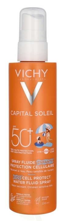 Vichy Capital Soleil Kids Cell Protect Fluid Spray SPF50+ 200 ml i gruppen SKØNHED & HELSE / Hudpleje / Tanning / Solbeskyttelse hos TP E-commerce Nordic AB (D21255)