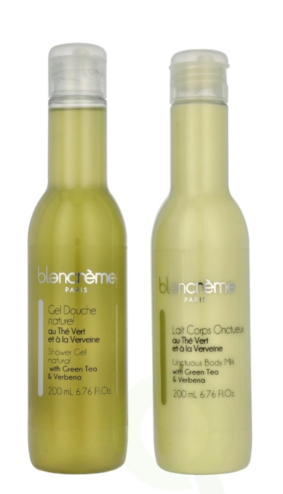 Blancreme Shower Gel + Creamy Body Milk Duo 400 ml 2x200 ml Green Tea & Verbena i gruppen SKØNHED & HELSE / Gaveæske / Gaveæske til hende hos TP E-commerce Nordic AB (D21258)